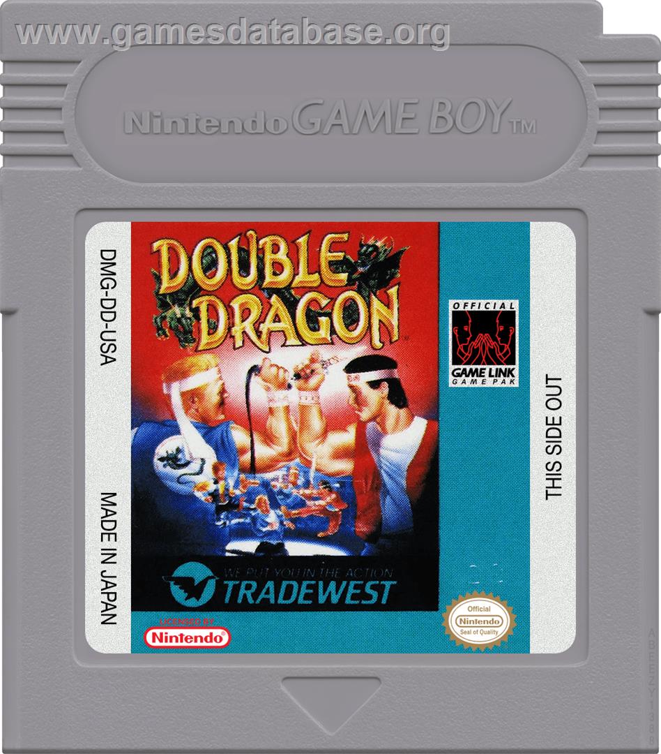 Double Dragon - Nintendo Game Boy - Artwork - Cartridge