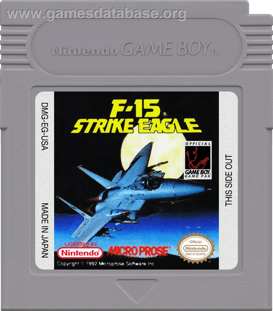 F-15 Strike Eagle - Nintendo Game Boy - Artwork - Cartridge