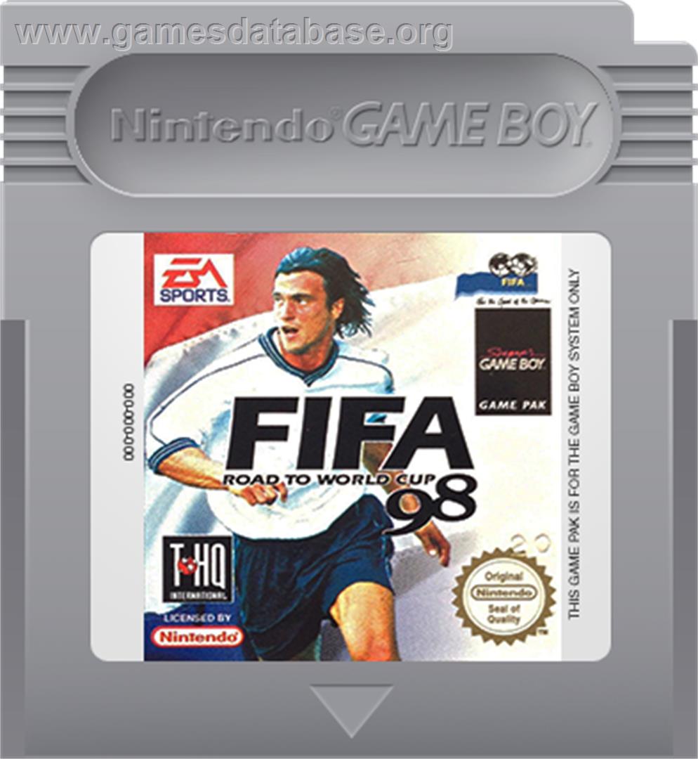 FIFA 98: Road to World Cup - Nintendo Game Boy - Artwork - Cartridge