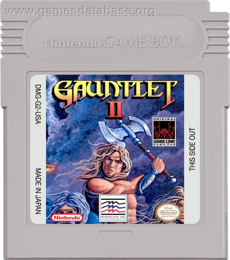 Gauntlet II - Nintendo Game Boy - Artwork - Cartridge