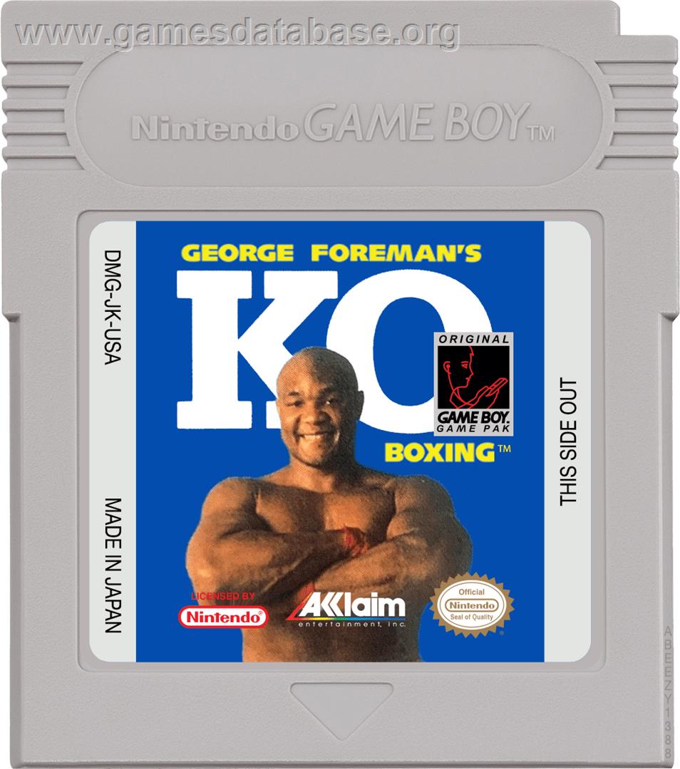 George Foreman's KO Boxing - Nintendo Game Boy - Artwork - Cartridge