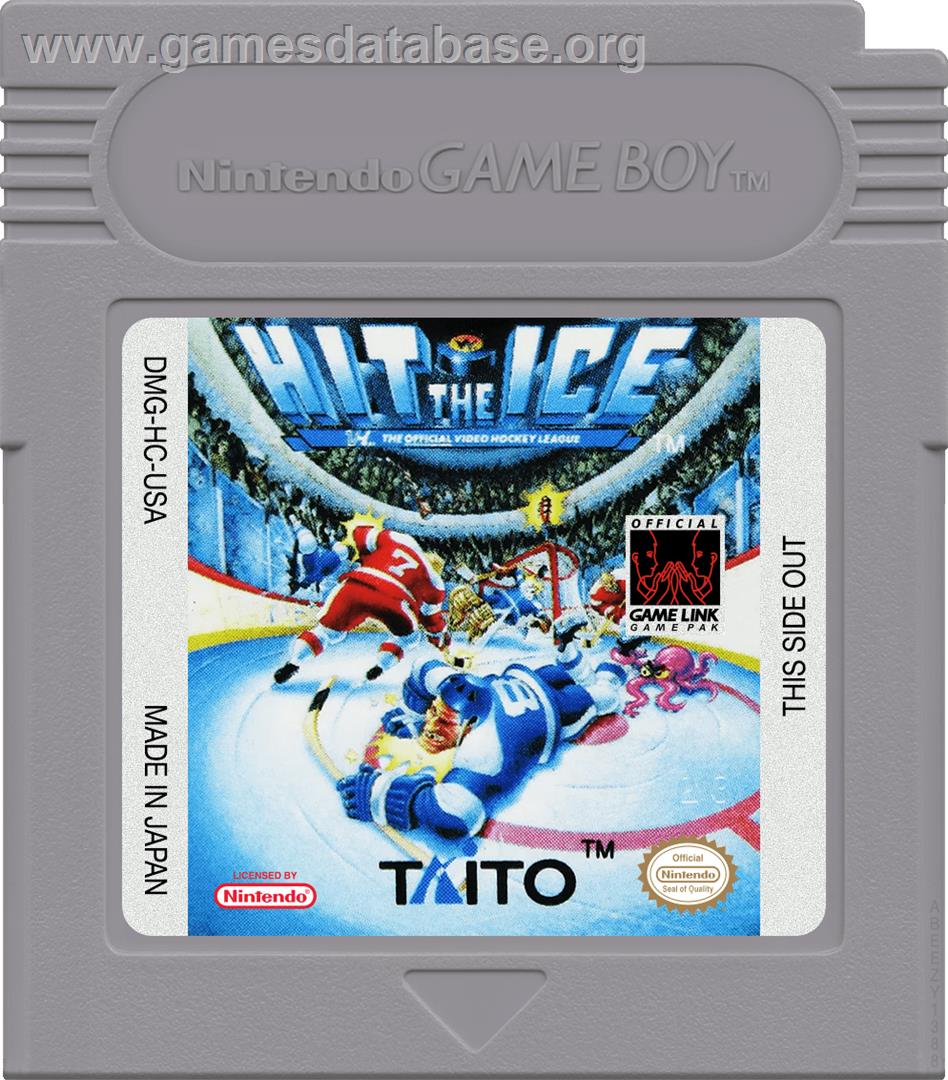 Hit The Ice - The Video Hockey League - Nintendo Game Boy - Artwork - Cartridge