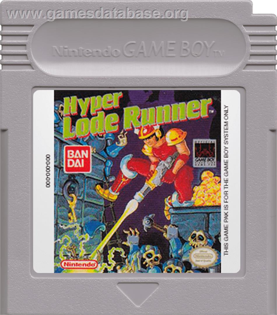 Hyper Lode Runner - Nintendo Game Boy - Artwork - Cartridge