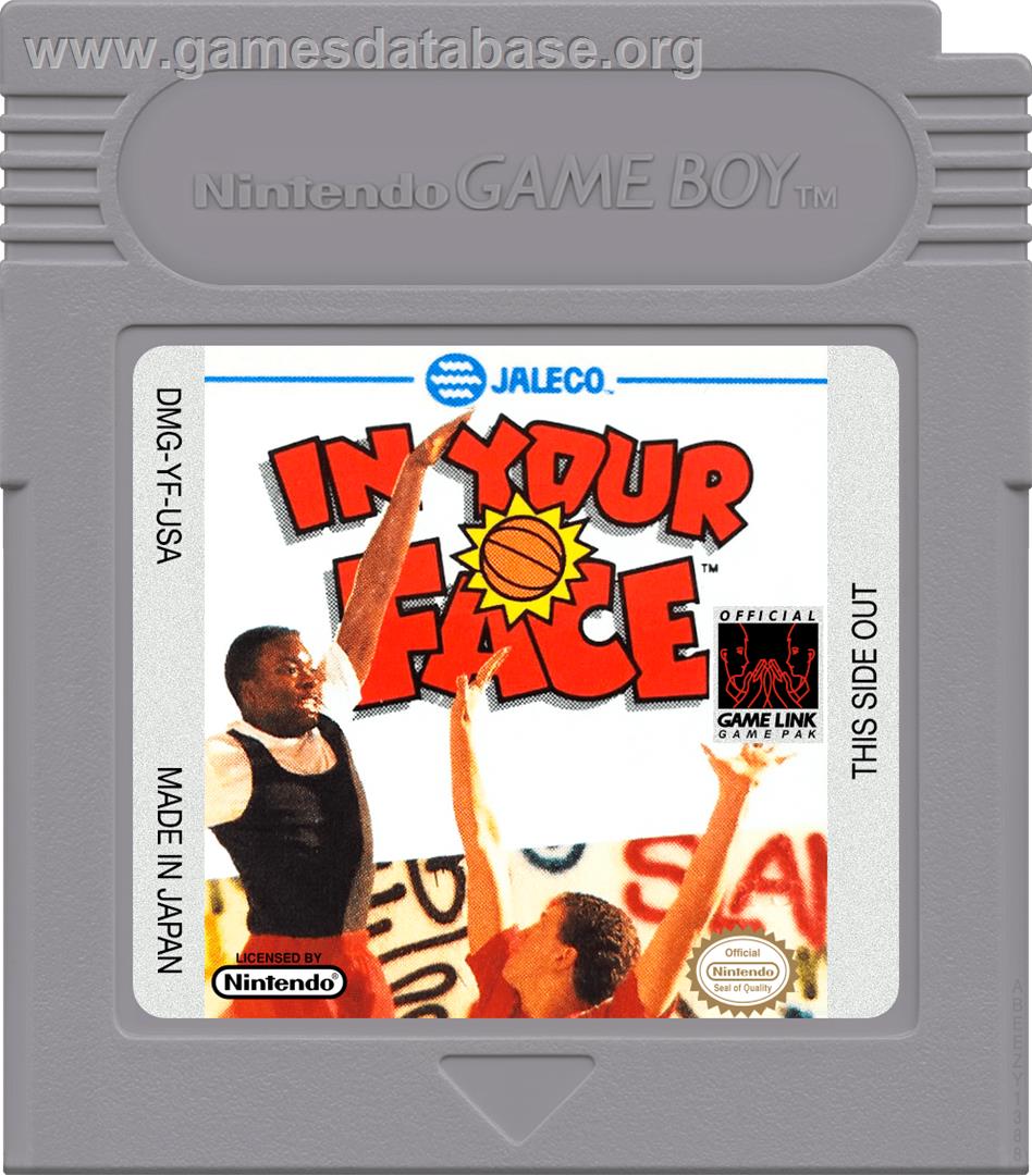 In Your Face - Nintendo Game Boy - Artwork - Cartridge