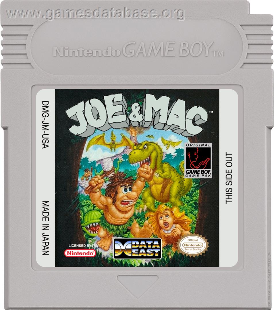Joe & Mac: Caveman Ninja - Nintendo Game Boy - Artwork - Cartridge