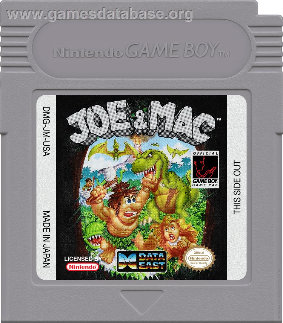 Joe And Mac - Caveman Ninja - Nintendo Game Boy - Artwork - Cartridge