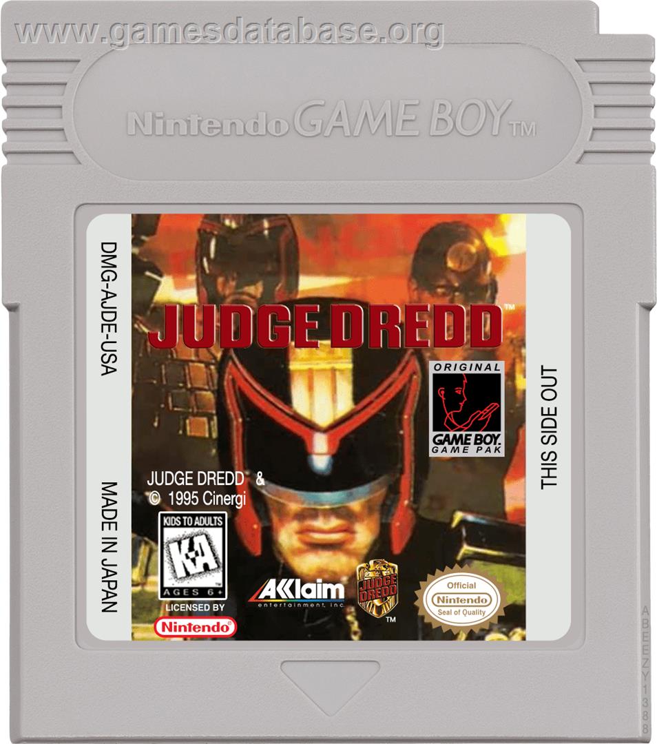 Judge Dredd - Nintendo Game Boy - Artwork - Cartridge