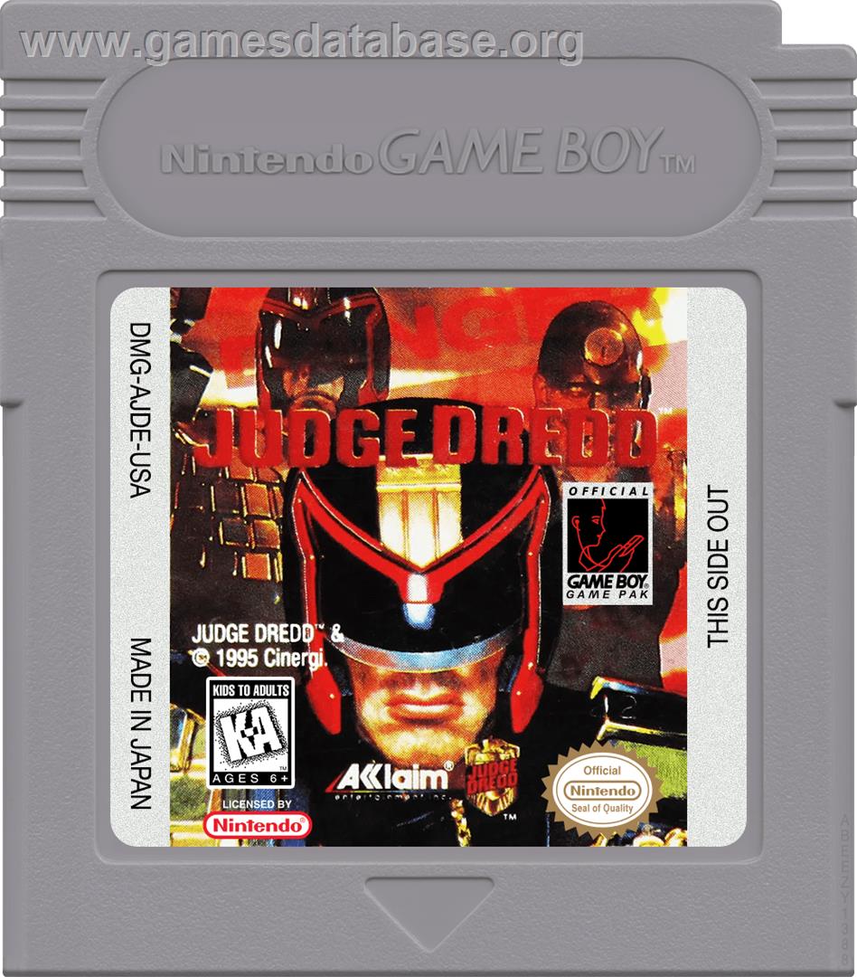 Judge Dredd - Nintendo Game Boy - Artwork - Cartridge