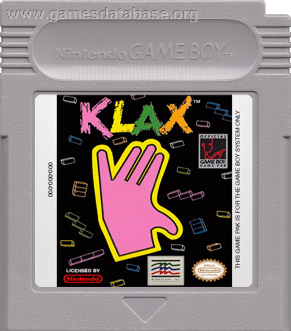 Klax - Nintendo Game Boy - Artwork - Cartridge