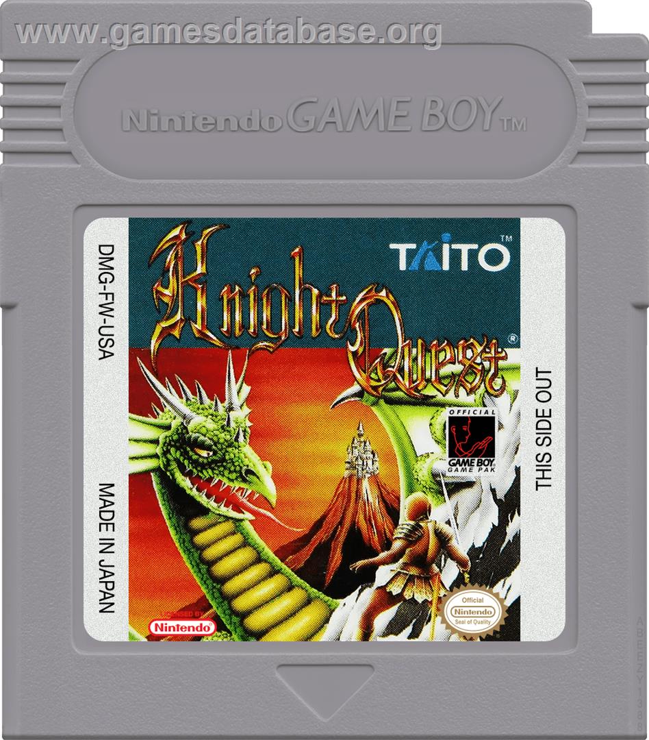 Knight Quest - Nintendo Game Boy - Artwork - Cartridge
