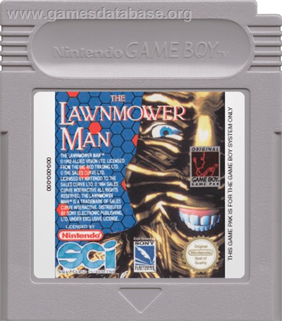 Lawnmower Man - Nintendo Game Boy - Artwork - Cartridge