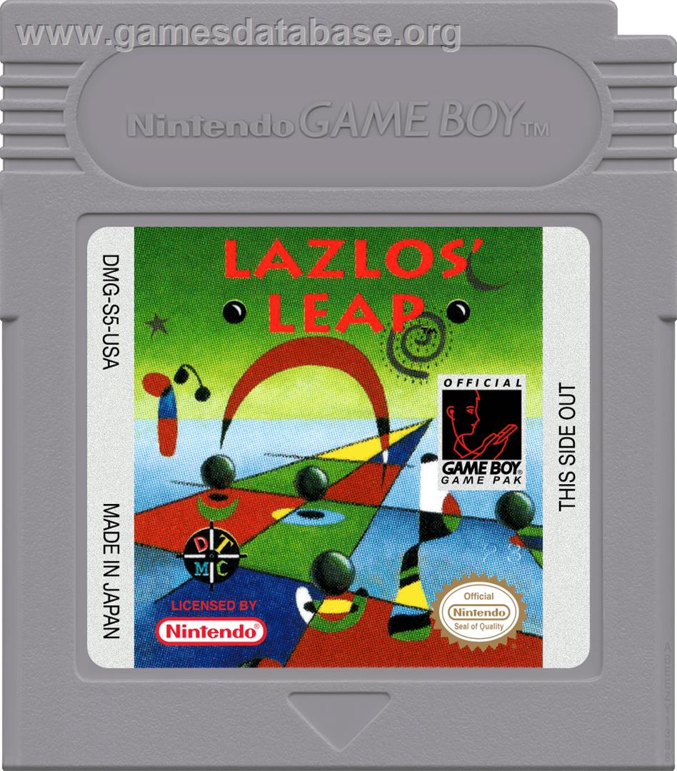 Lazlos' Leap - Nintendo Game Boy - Artwork - Cartridge