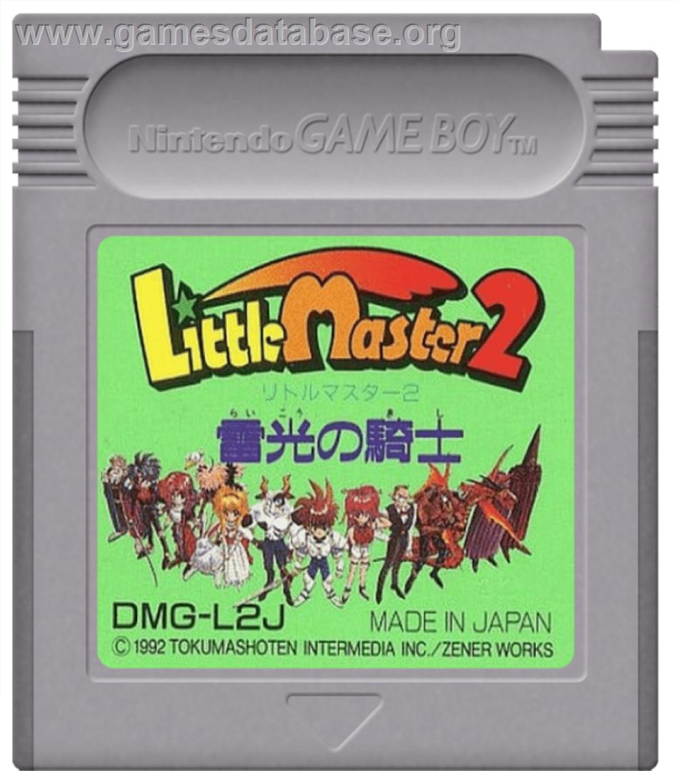 Little Master 2 - Raikou No Kishi - Nintendo Game Boy - Artwork - Cartridge