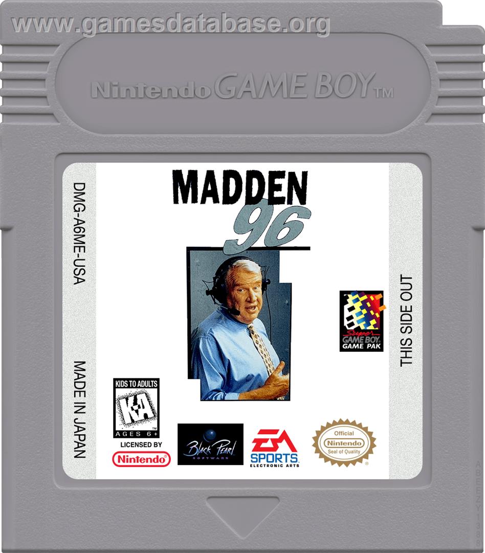 Madden '96 - Nintendo Game Boy - Artwork - Cartridge