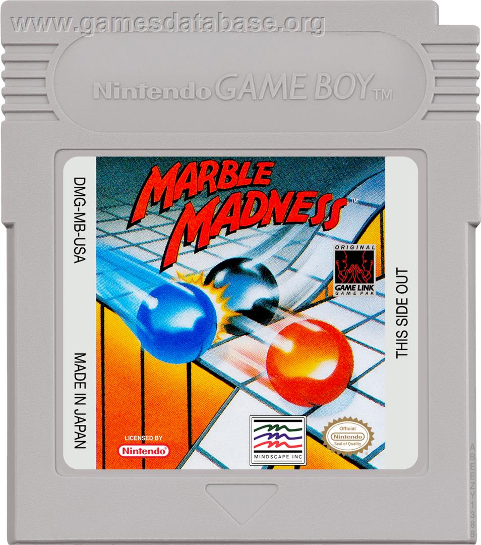 Marble Madness - Nintendo Game Boy - Artwork - Cartridge