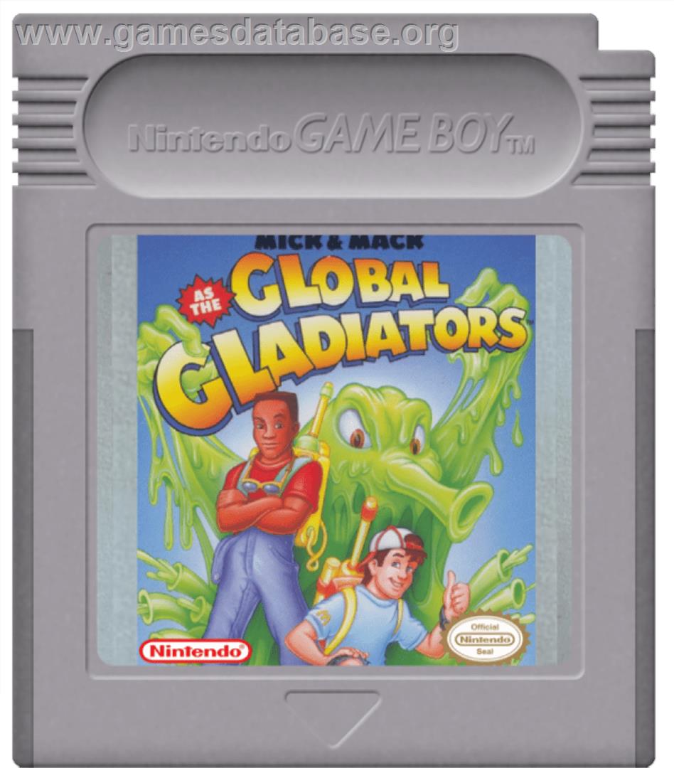 Mick And Mack As The Global Gladiators - Nintendo Game Boy - Artwork - Cartridge