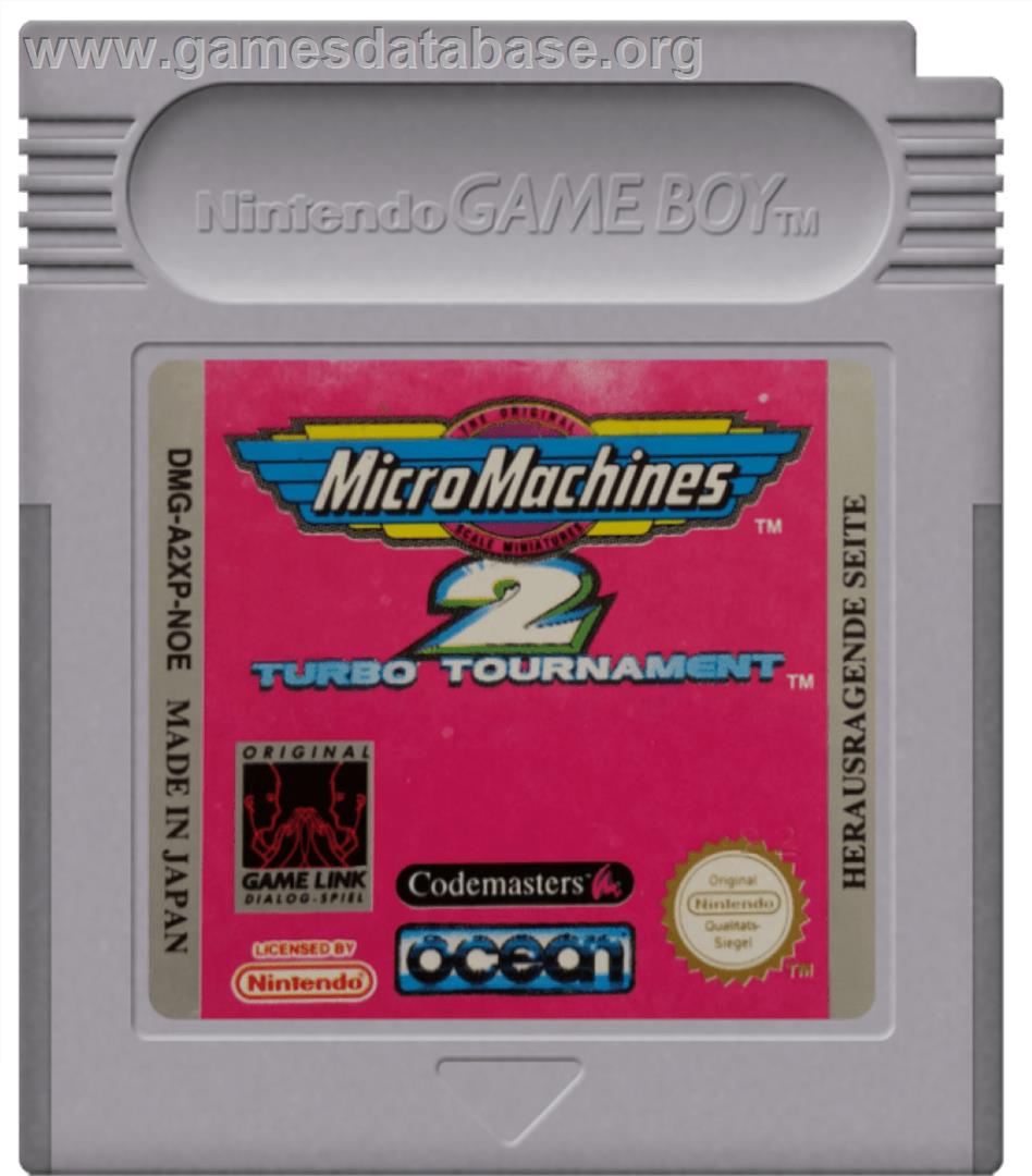 Micro Machines 2 - Turbo Tournament - Nintendo Game Boy - Artwork - Cartridge