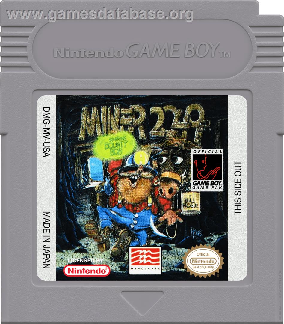 Miner 2049er - Nintendo Game Boy - Artwork - Cartridge