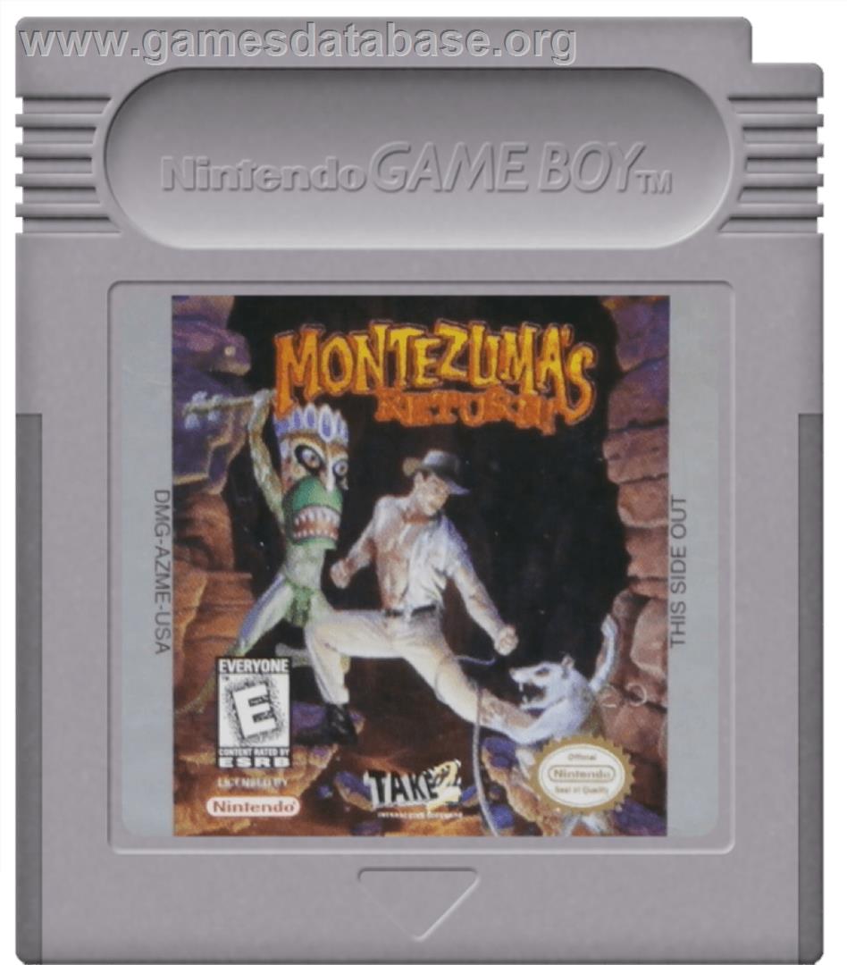 Montezuma's Return - Nintendo Game Boy - Artwork - Cartridge