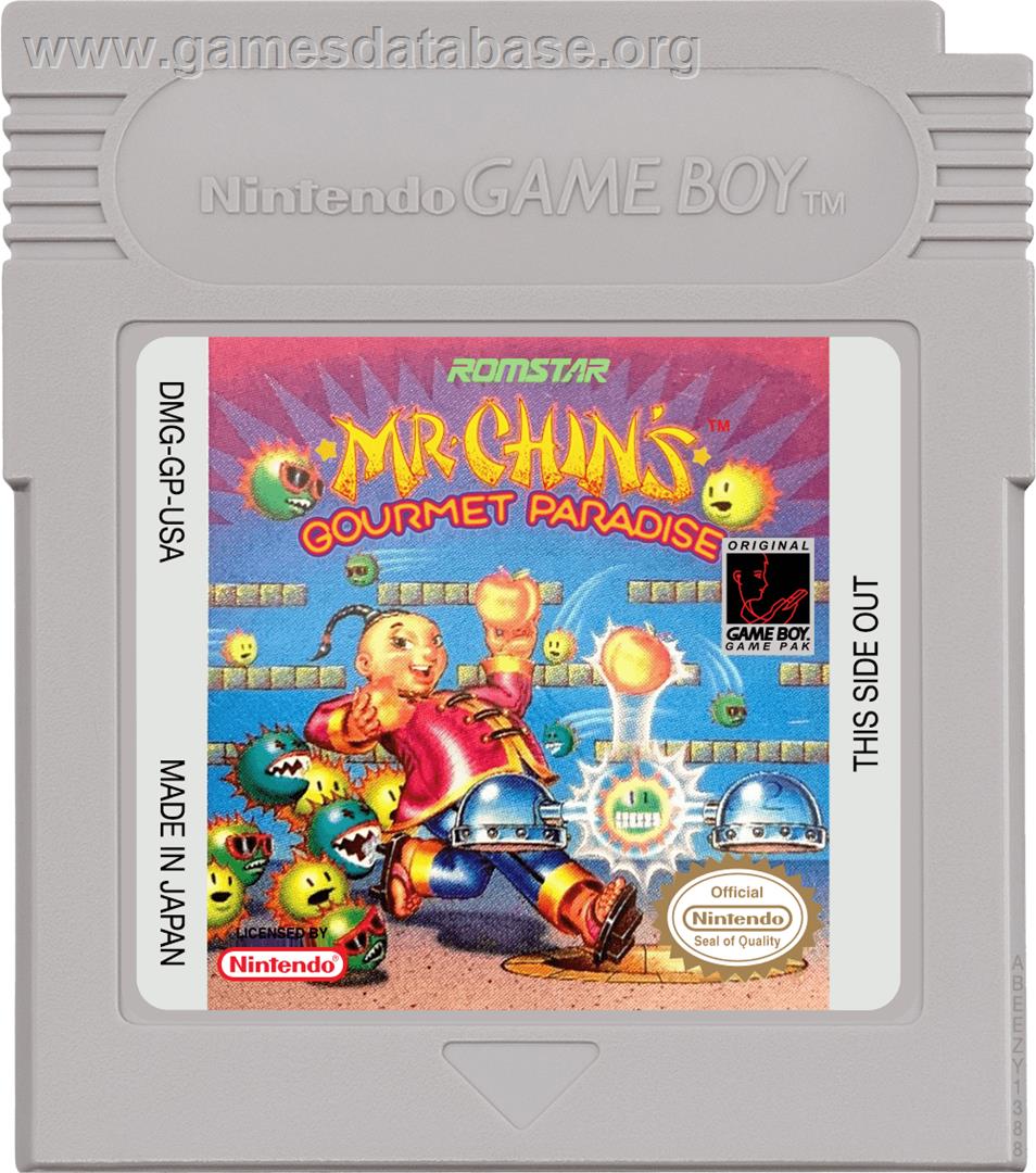 Mr. Chin's Gourmet Paradise - Nintendo Game Boy - Artwork - Cartridge