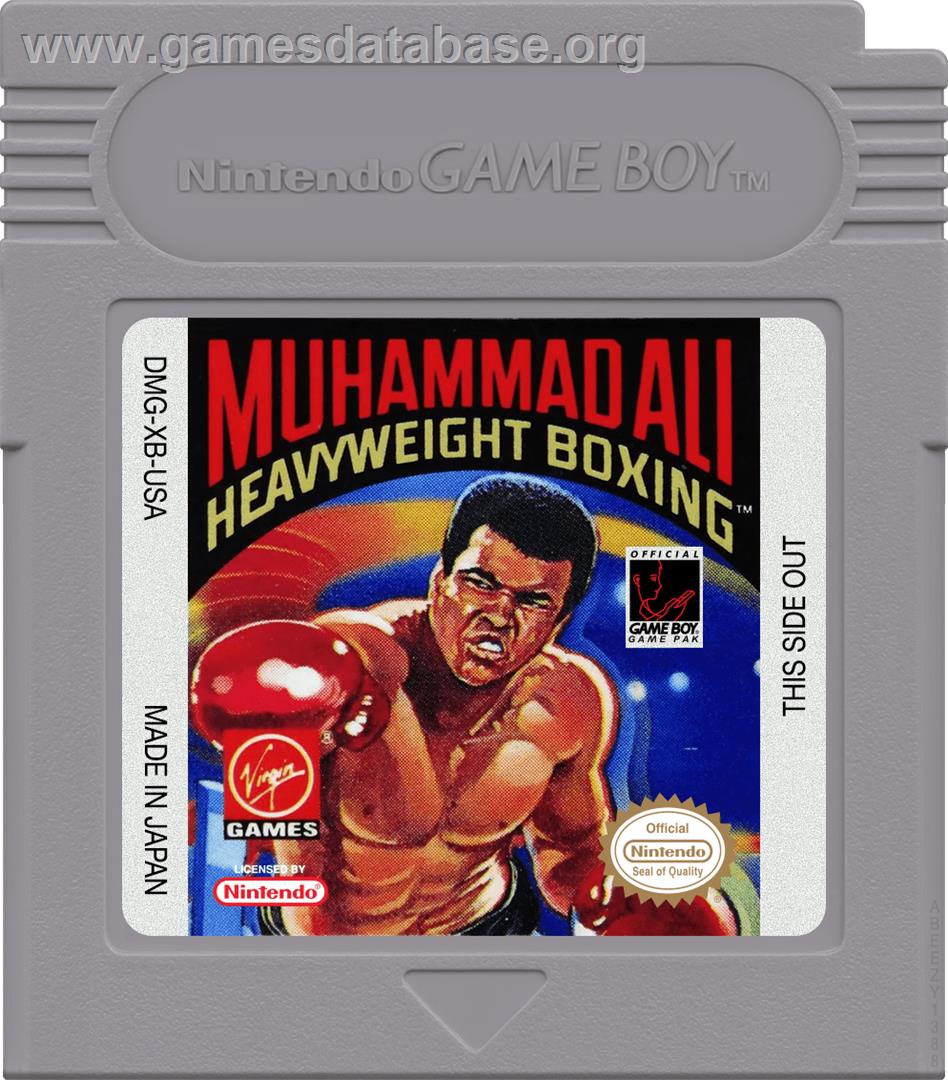 Muhammad Ali Heavyweight Boxing - Nintendo Game Boy - Artwork - Cartridge