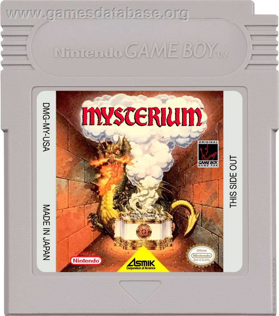 Mysterium - Nintendo Game Boy - Artwork - Cartridge