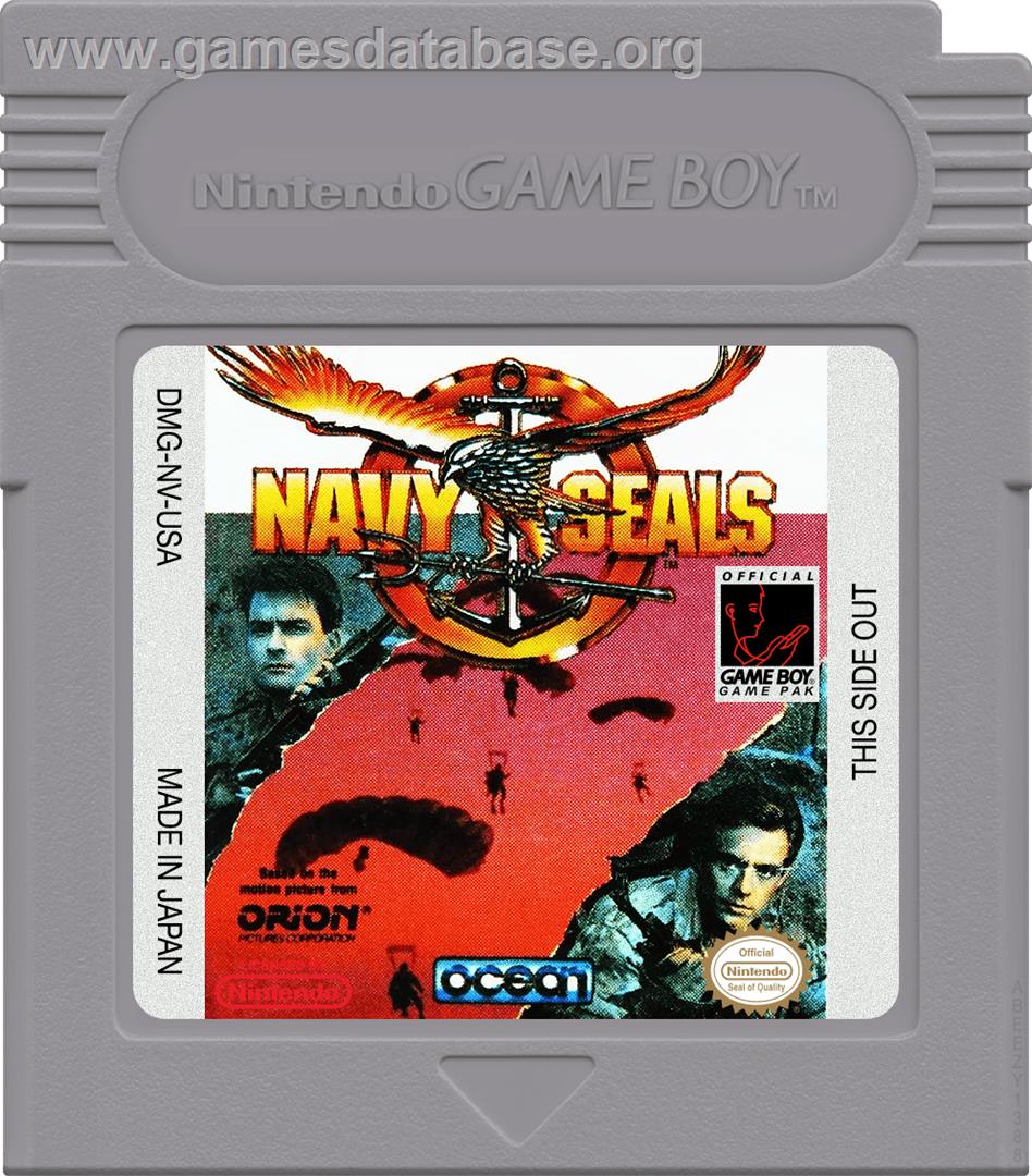 Navy Seals - Nintendo Game Boy - Artwork - Cartridge