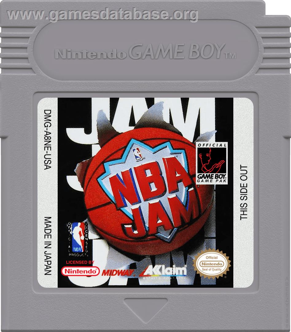 Nba Jam - Nintendo Game Boy - Artwork - Cartridge