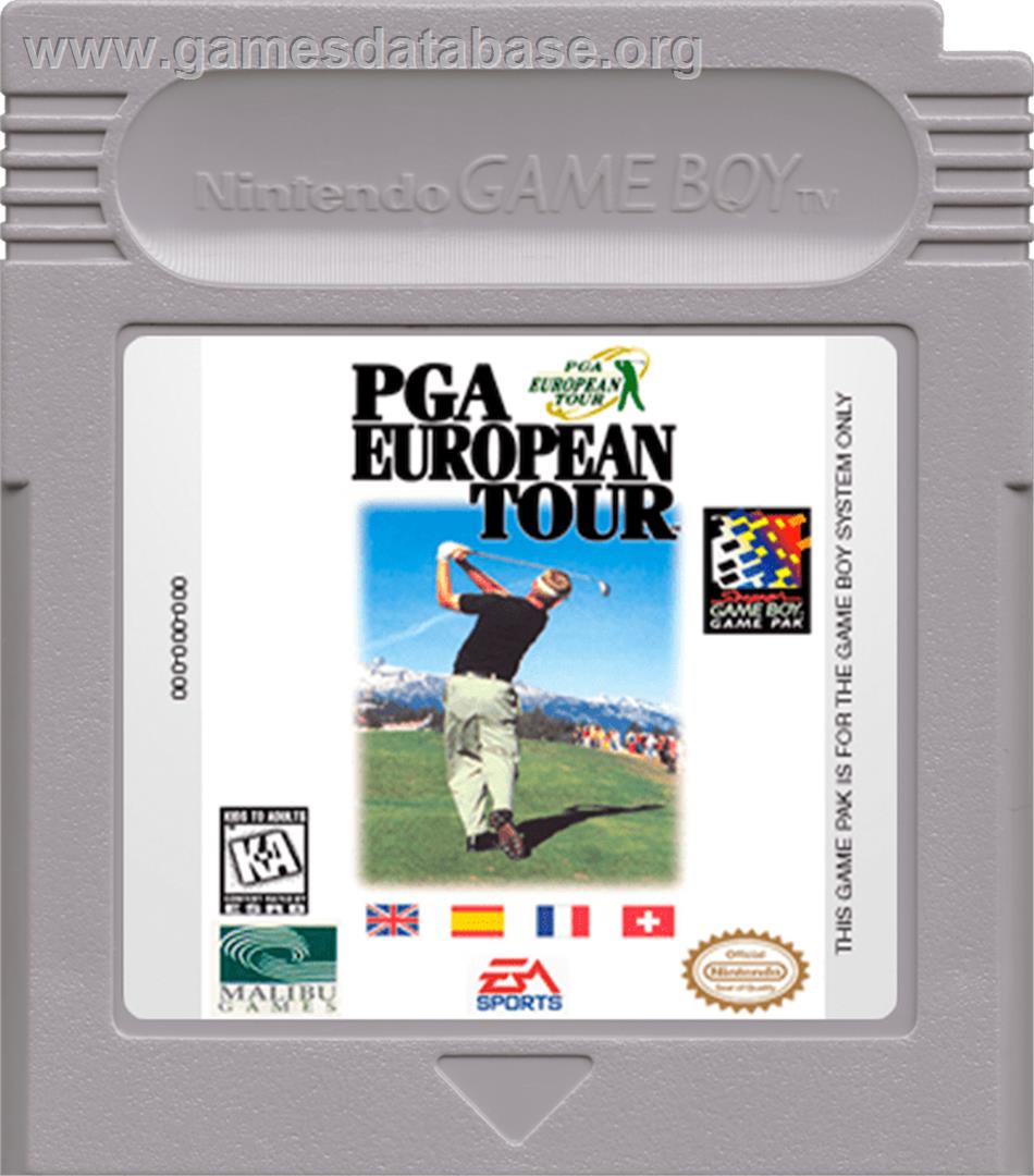 PGA European Tour - Nintendo Game Boy - Artwork - Cartridge