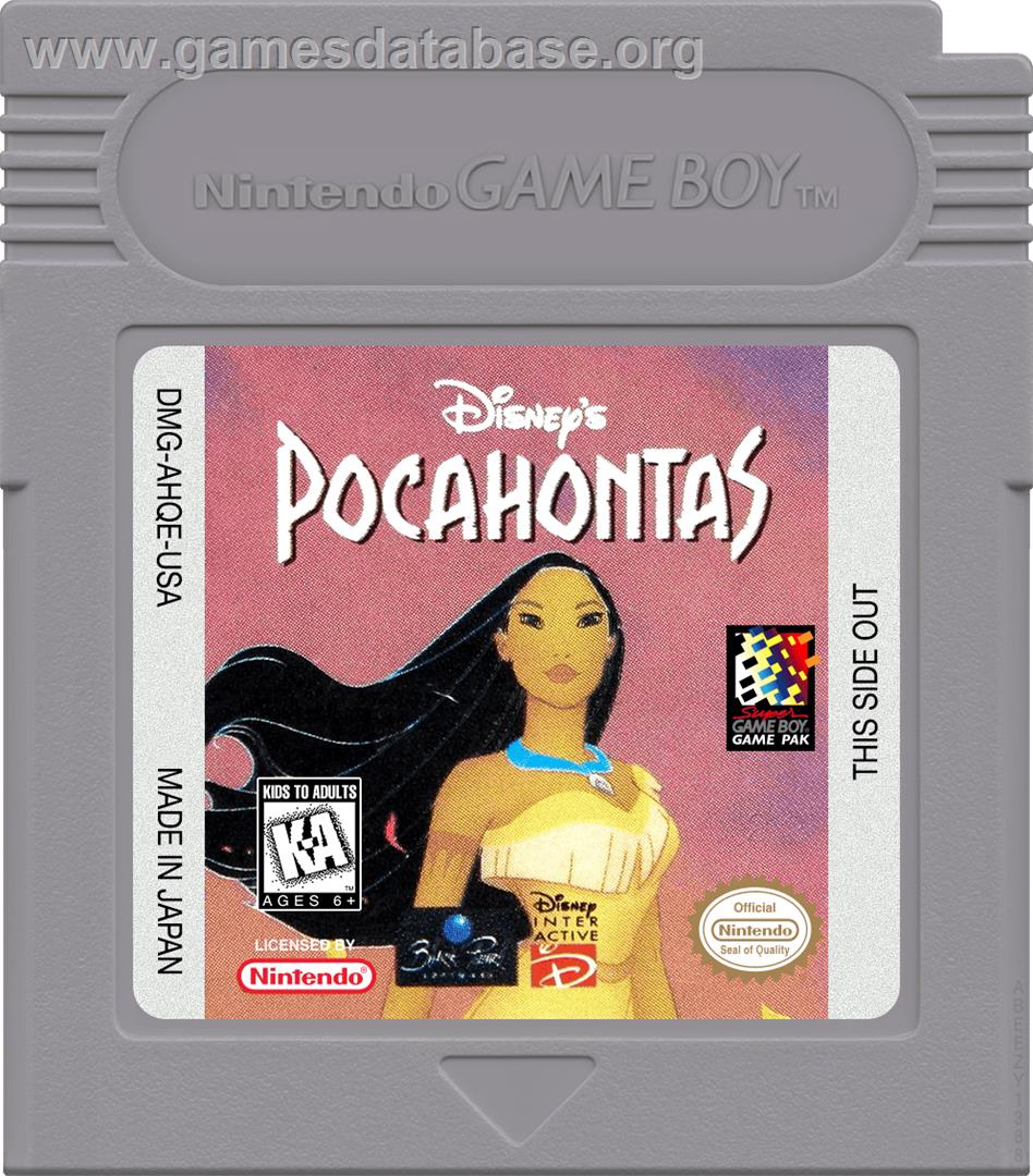 Pocahontas - Nintendo Game Boy - Artwork - Cartridge