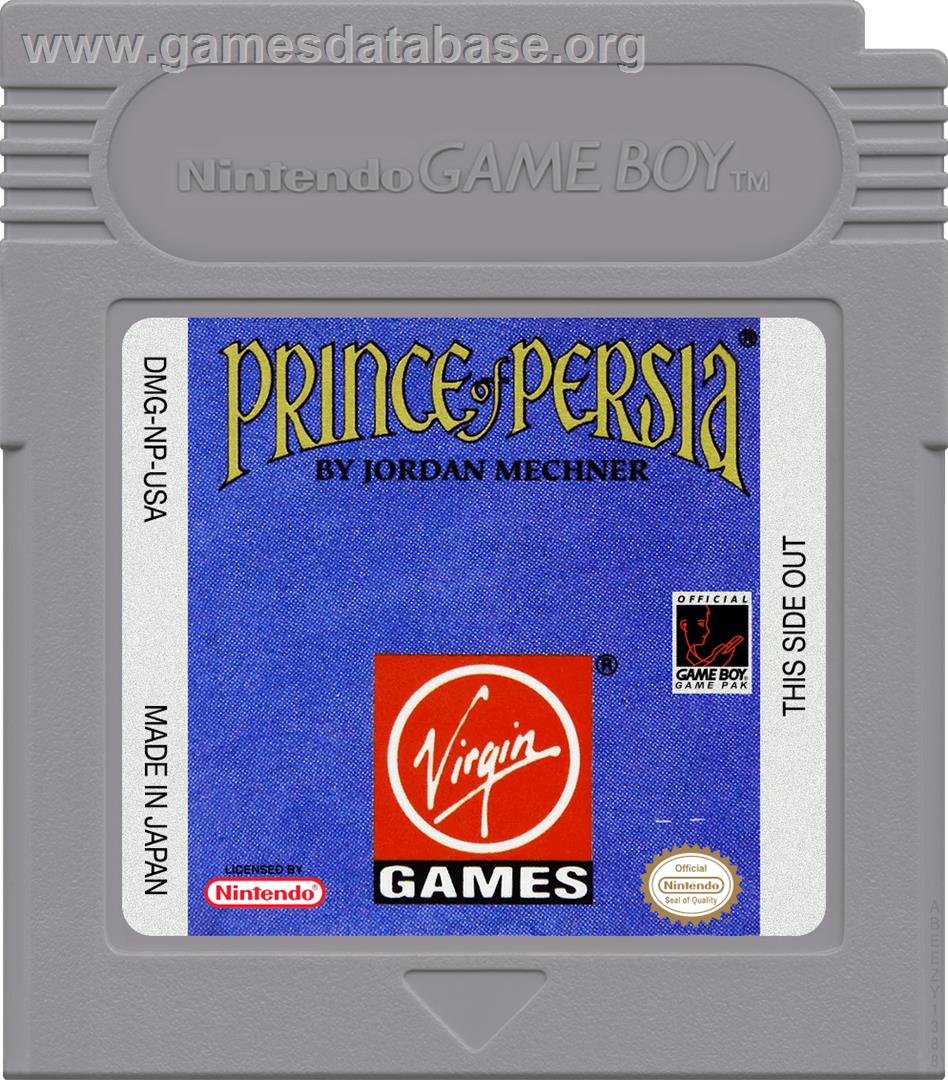 Prince Of Persia - Nintendo Game Boy - Artwork - Cartridge