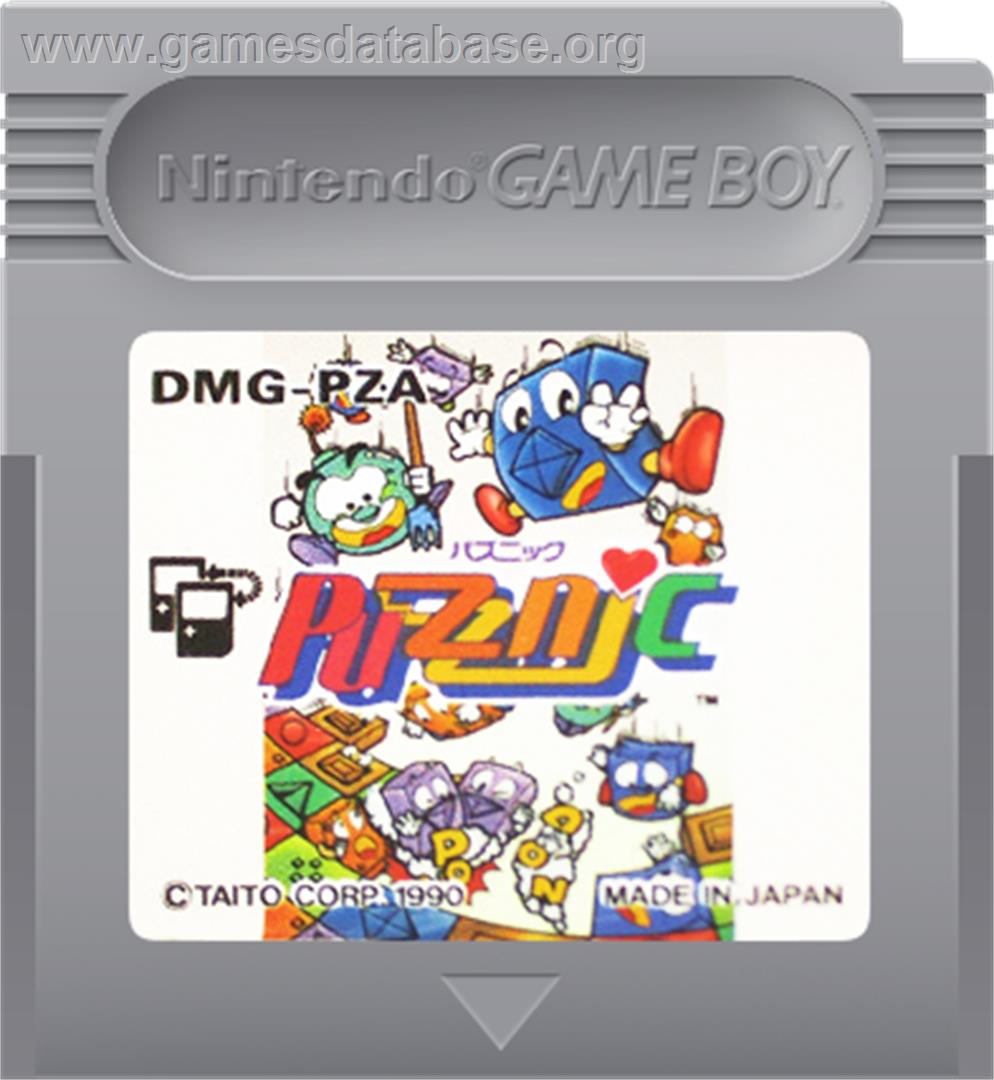 Puzznic - Nintendo Game Boy - Artwork - Cartridge
