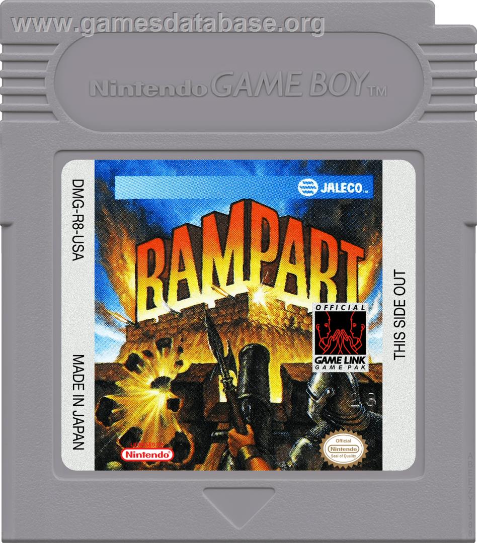 Rampart - Nintendo Game Boy - Artwork - Cartridge