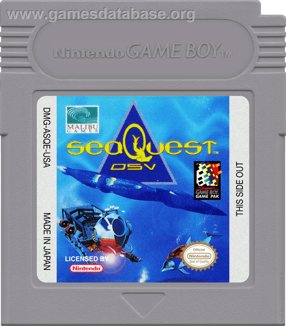 Seaquest Dsv - Nintendo Game Boy - Artwork - Cartridge