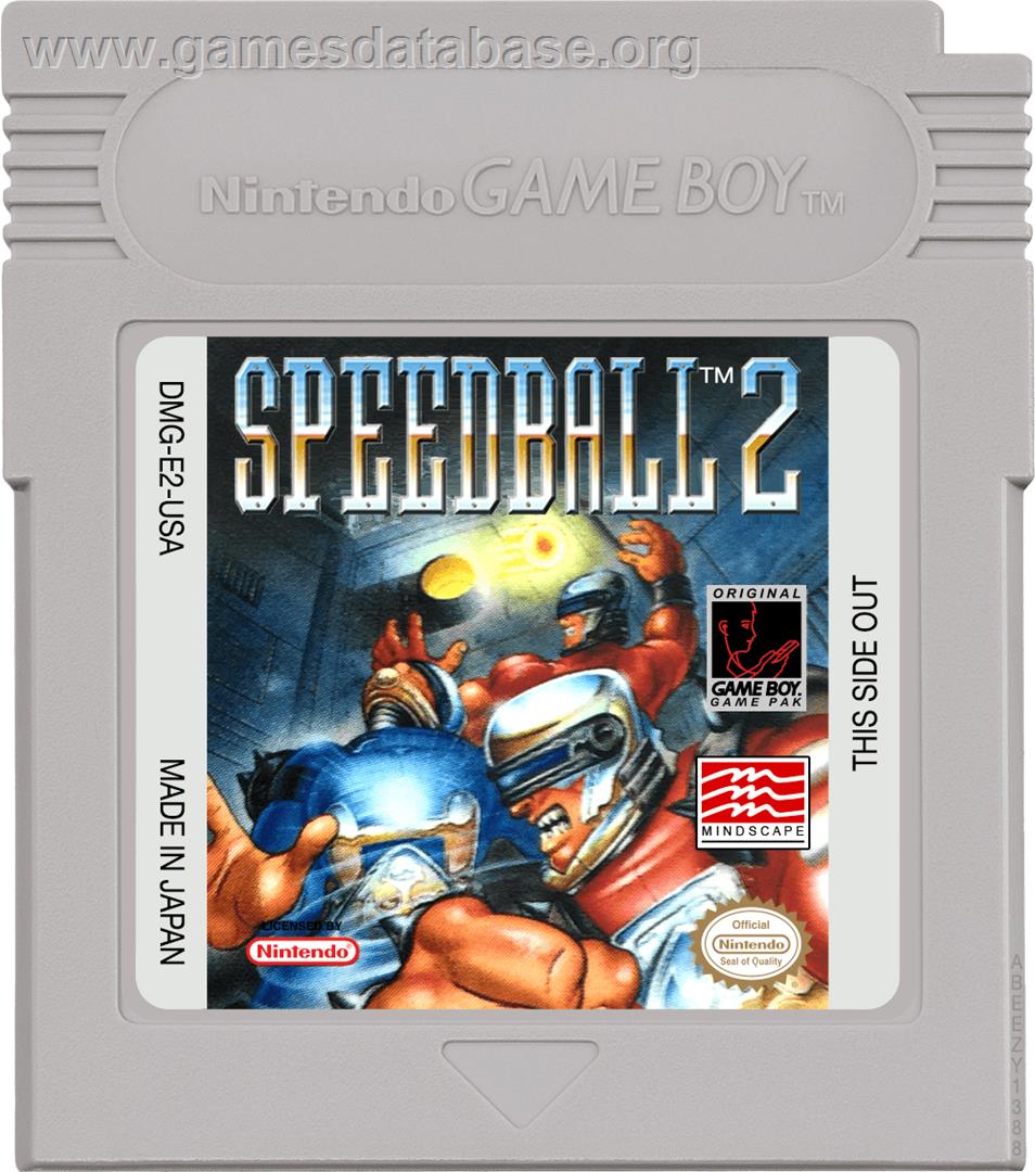 Speedball 2: Brutal Deluxe - Nintendo Game Boy - Artwork - Cartridge