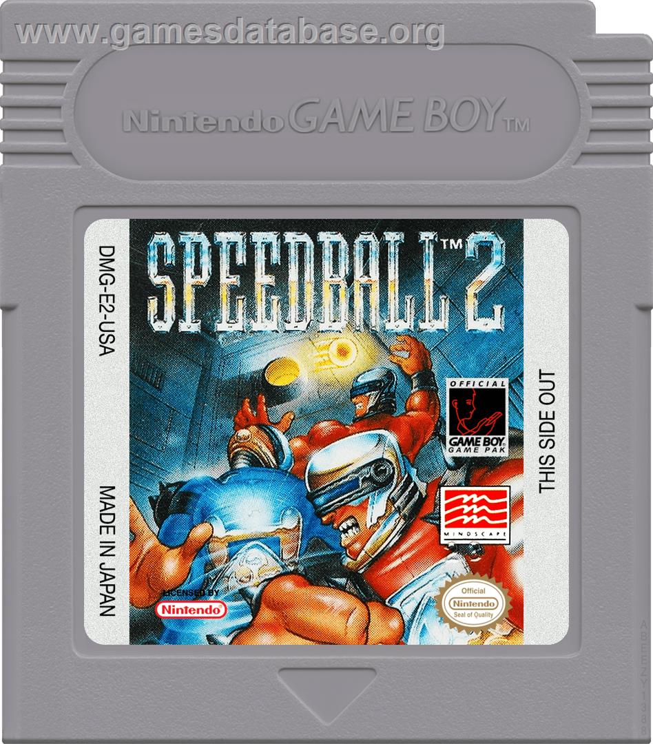 Speedball 2 - Brutal Deluxe - Nintendo Game Boy - Artwork - Cartridge