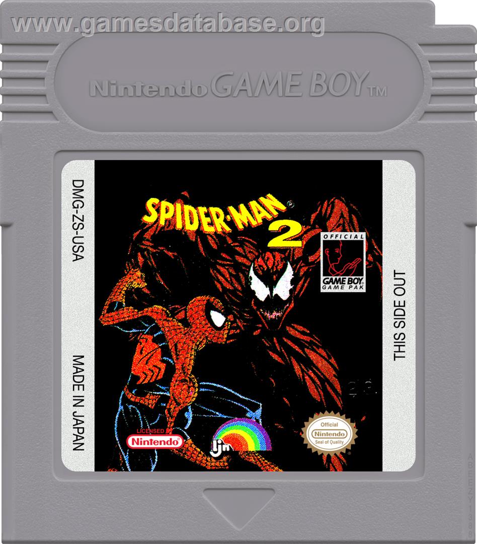 Spider-man 2 - Nintendo Game Boy - Artwork - Cartridge