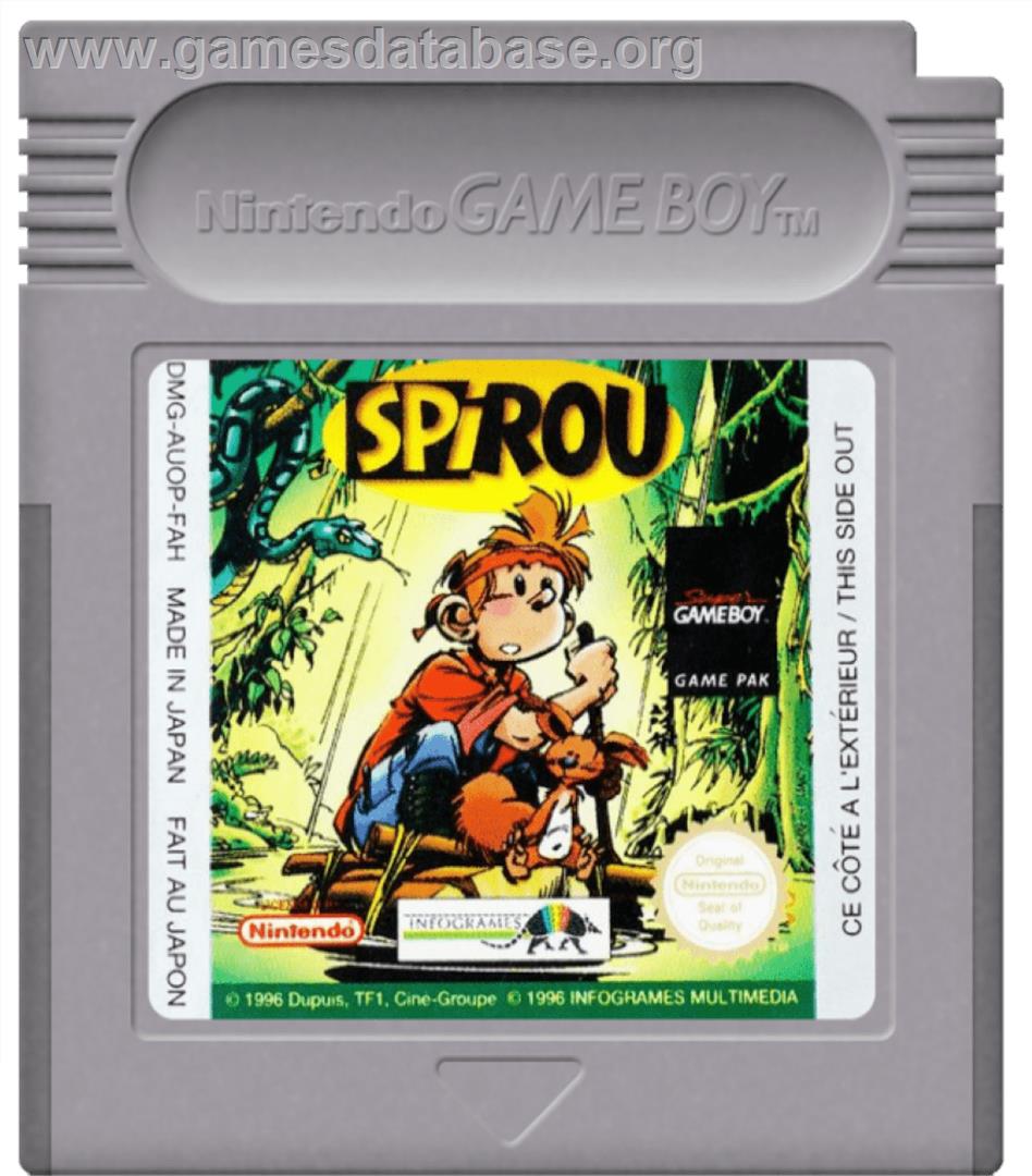 Spirou - Nintendo Game Boy - Artwork - Cartridge