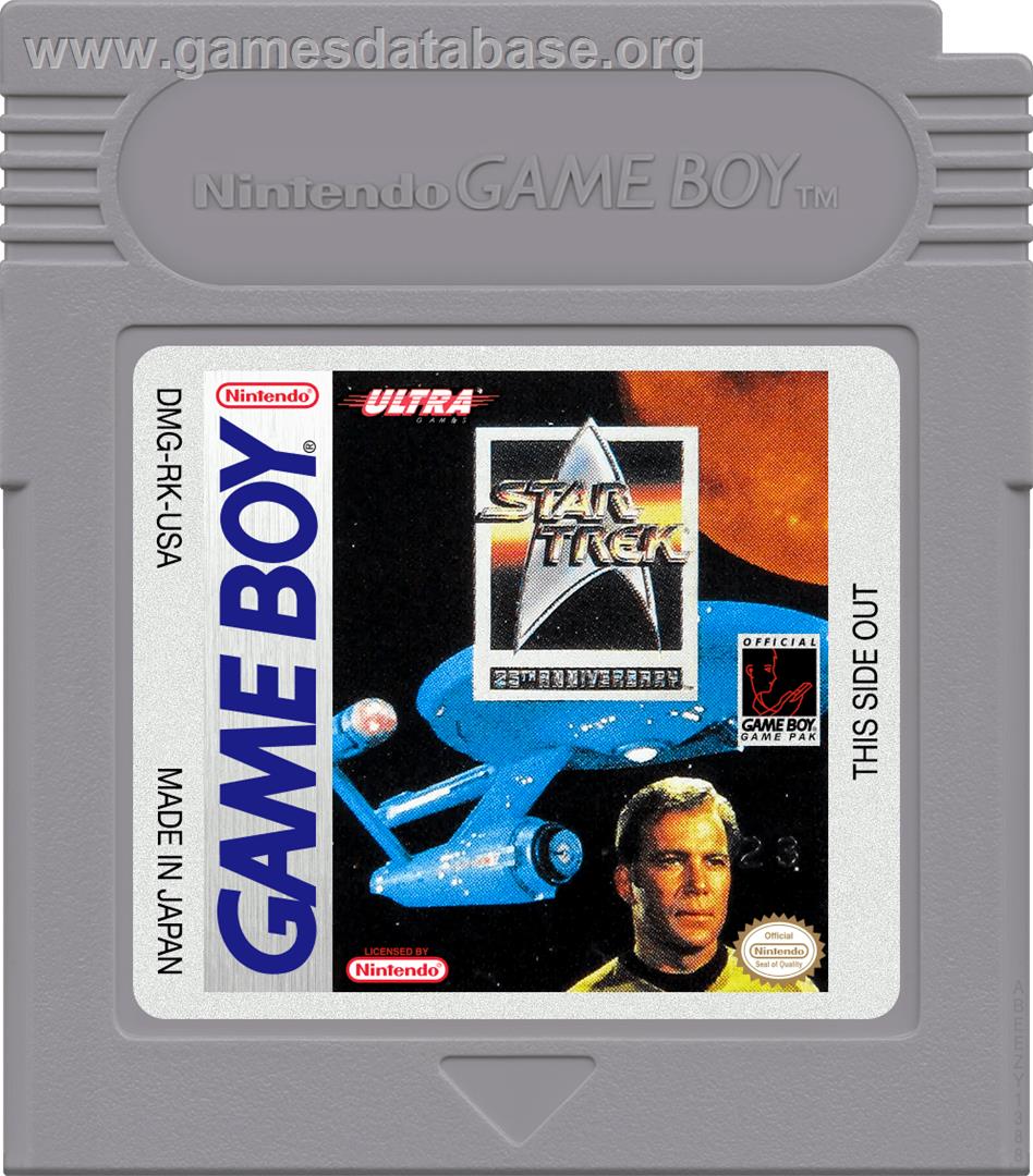 Star Trek - 25th Anniversary - Nintendo Game Boy - Artwork - Cartridge