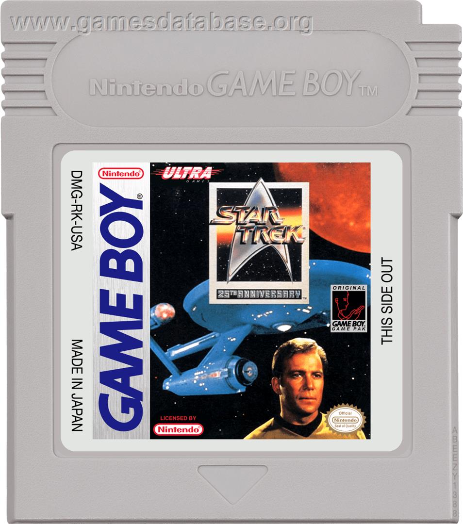 Star Trek 25th Anniversary - Nintendo Game Boy - Artwork - Cartridge