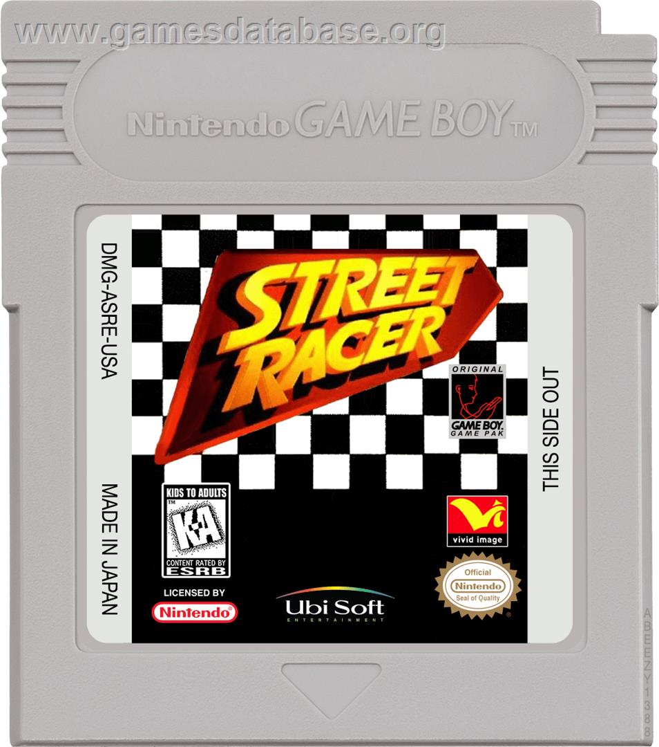 Street Racer - Nintendo Game Boy - Artwork - Cartridge