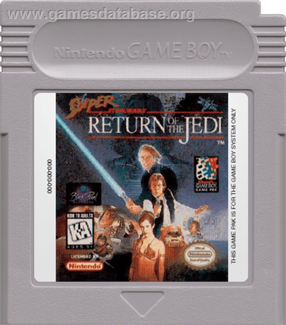 Super Star Wars: Return of the Jedi - Nintendo Game Boy - Artwork - Cartridge