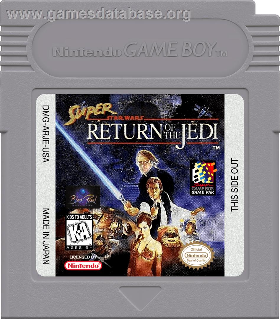 Super Star Wars - Return Of The Jedi - Nintendo Game Boy - Artwork - Cartridge