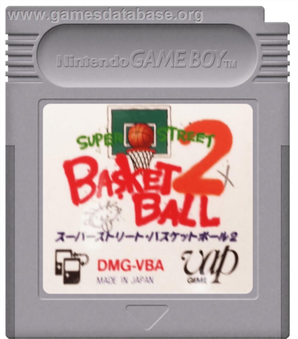 Super Street Basketball 2 - Nintendo Game Boy - Artwork - Cartridge
