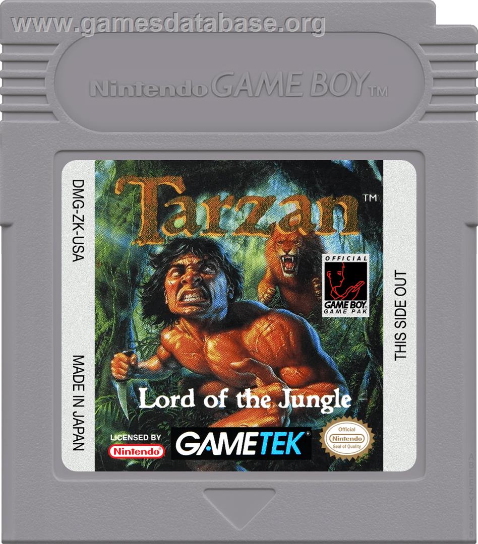 Tarzan - Lord of the Jungle - Nintendo Game Boy - Artwork - Cartridge