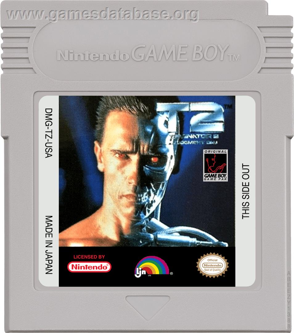 Terminator 2 - Judgment Day - Nintendo Game Boy - Artwork - Cartridge