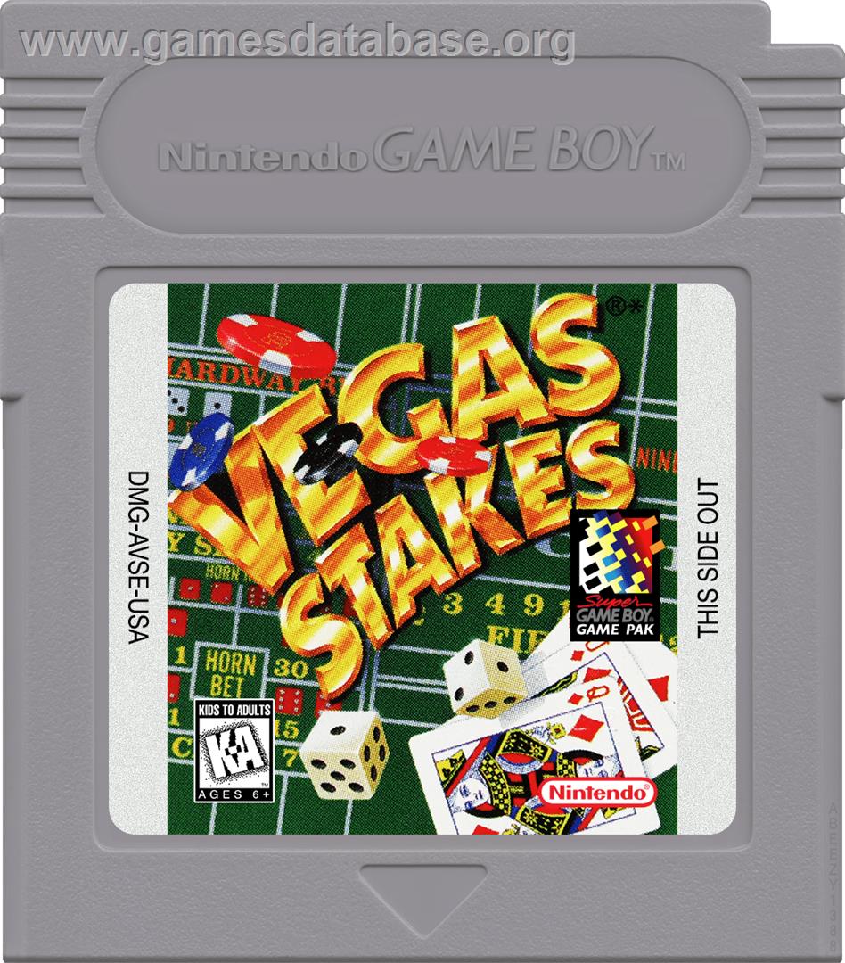 Vegas Stakes - Nintendo Game Boy - Artwork - Cartridge