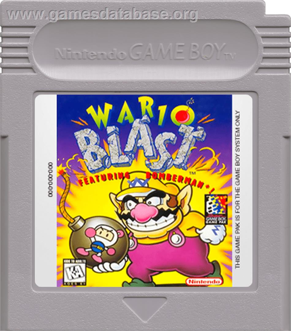 Wario Blast Featuring Bomberman - Nintendo Game Boy - Artwork - Cartridge