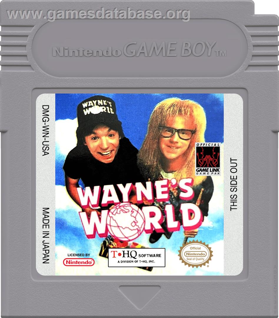Wayne's World - Nintendo Game Boy - Artwork - Cartridge
