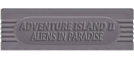 Top of cartridge artwork for Adventure Island II - Aliens in Paradise on the Nintendo Game Boy.